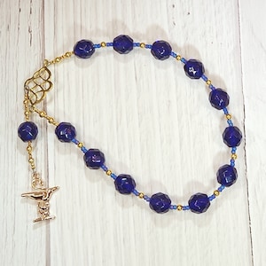 Hygeia (Hygieia) Pocket Prayer Beads with Bowl of Hygeia: Greek Goddess of Health and Healing