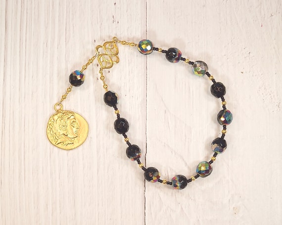 Charon Pocket Prayer Beads: Greek God, Ferryman of the Dead, Guardian of the River Styx