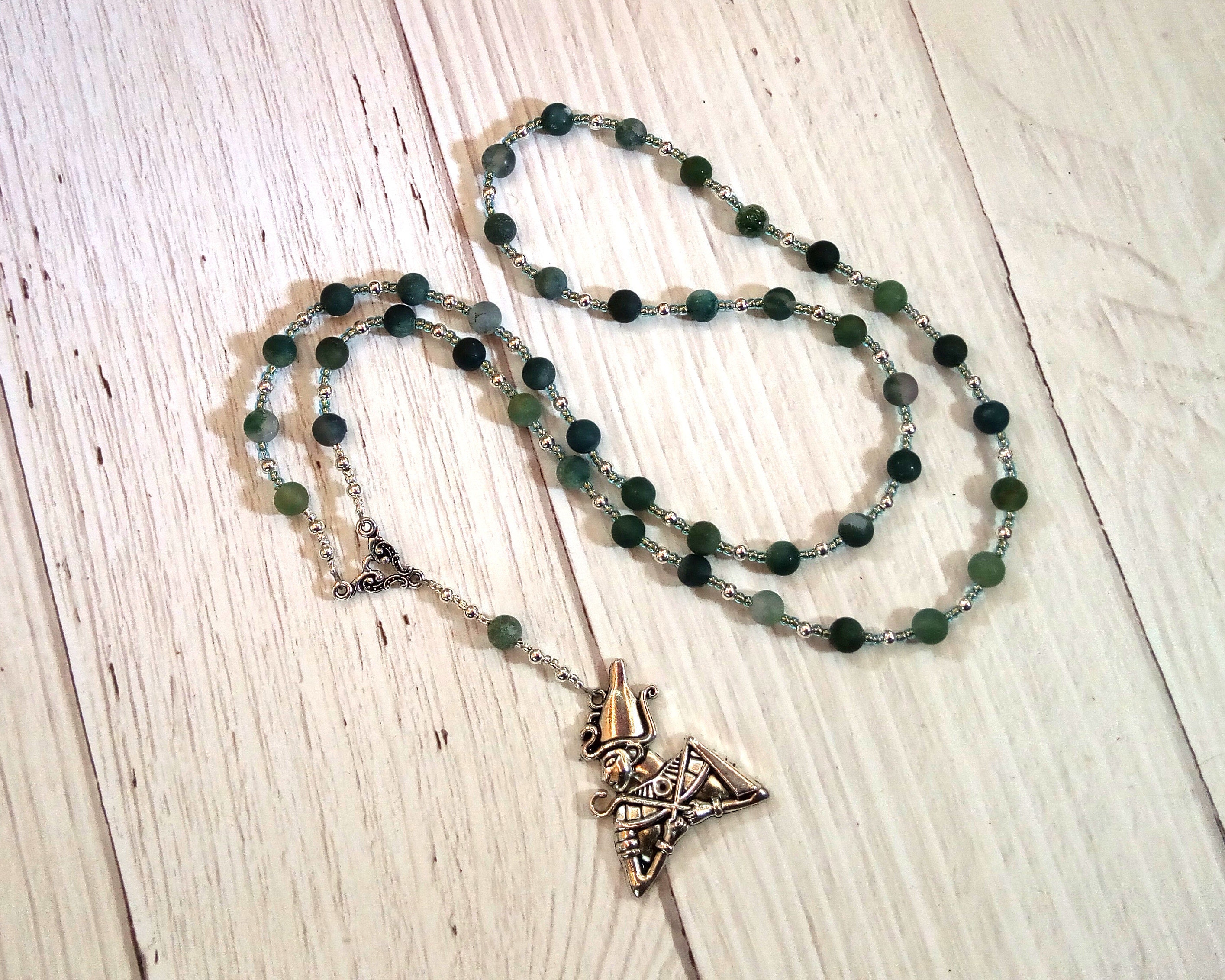 Osiris wesir Prayer Bead Necklace in 
