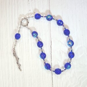 Asklepios (Asclepios) Pocket Prayer Beads with Staff: Greek God of Healing, Patron of Physicians and Health Professionals, Son of Apollo