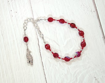 Freyja (Freya) Prayer Bead Bracelet: Norse Goddess of Love, War, Passion, and Magic