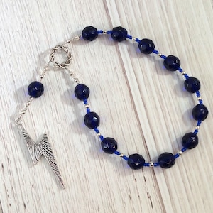 Zeus Pocket Prayer Beads: Greek God of the Sky and Storm, Thunder and Lightning, Justice and Right.