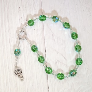 Demeter Pocket Prayer Beads: Greek Goddess of Grain, the Harvest, the Seasons, and the Afterlife.