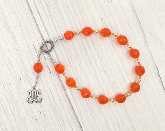 Apollo Pocket Prayer Beads with Lyre: Greek God of Music and the Arts, Health and Healing, Archery and the Sun
