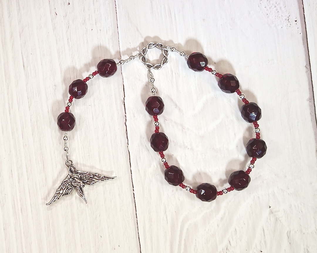 Freyja (Freya) Pocket Prayer Beads with Falcon Cloak: Norse Goddess of Love, War, Passion, and Magic