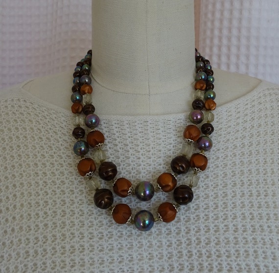 Pretty Vintage Necklace, Mid Century Accessory St… - image 4