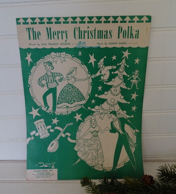 Vintage Christmas Polka Sheet Music 1949 Christmas Music Etsy etsy