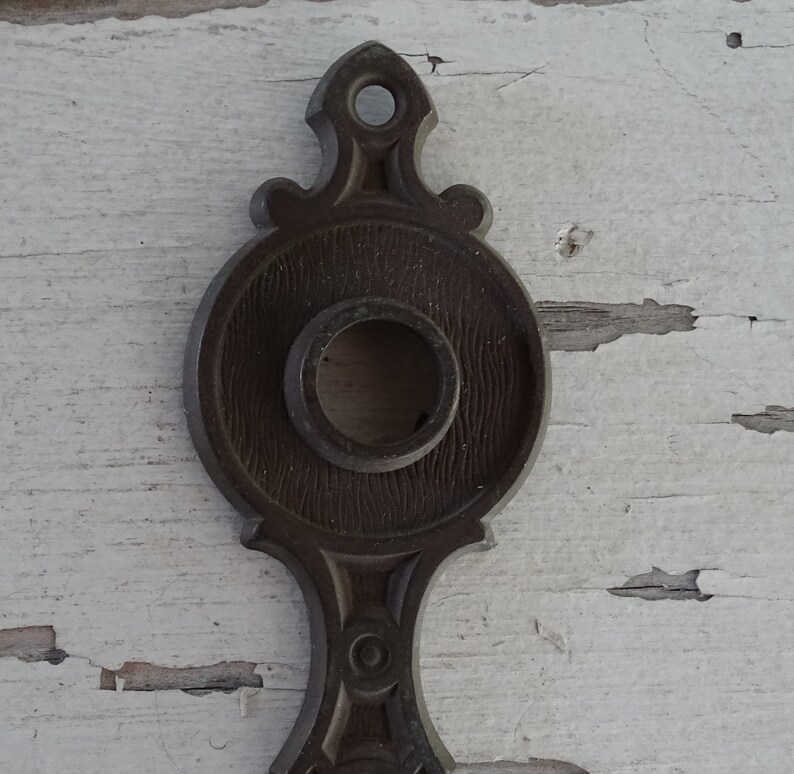 Vintage Door Knob & Key Plate Salvaged Metal Hardware Double Etsy