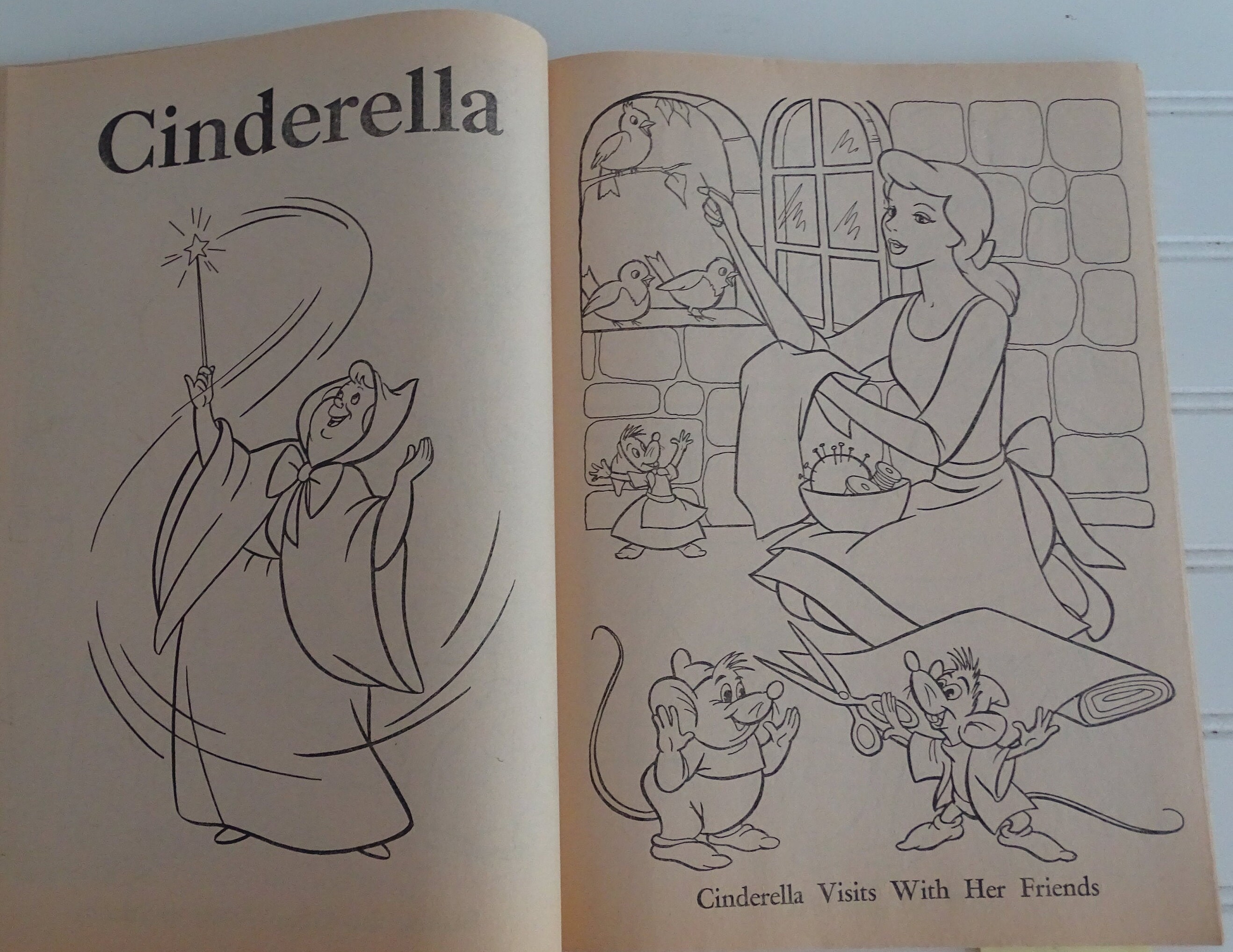 Vintage Disney Coloring Book 1976 Kid's Coloring Book Etsy