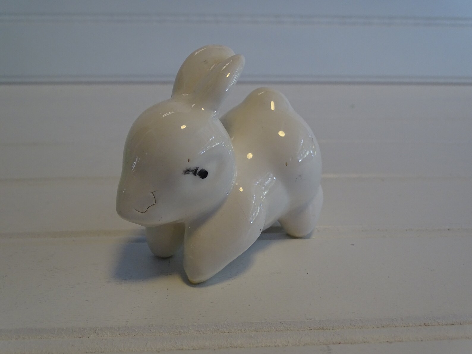 Vintage White Bunny Figurine Small White Rabbit Mid Century - Etsy