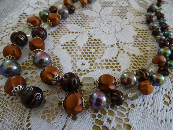 Pretty Vintage Necklace, Mid Century Accessory St… - image 3