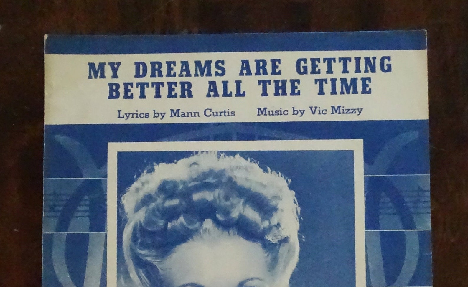 Vintage Sheet Music 1944 My Dreams Song Words & Lyrics Etsy