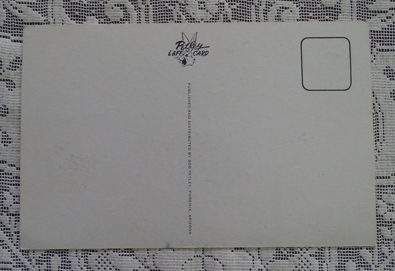 Humorous Budget Cut 1950/'s Petley Laff Card Vintage Funny Post Card Mid Century Greeting Unused No Postmark Artist Bob Petley Arizona