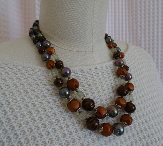 Pretty Vintage Necklace, Mid Century Accessory St… - image 1