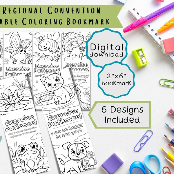 Jw Convention Coloring Book Etsy