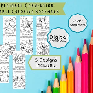 JW Kids Coloring Bookmark | 2026 Eternal Happiness Convention (Digital Download)