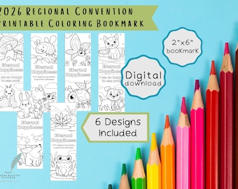 JW Kids Coloring Bookmark | 2026 Eternal Happiness Convention (Digital Download)