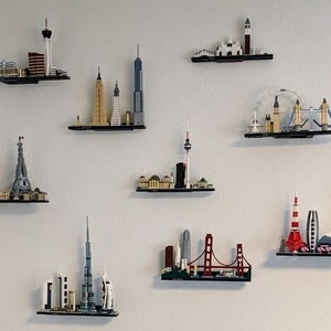 wall mounts for lego architecture skylines