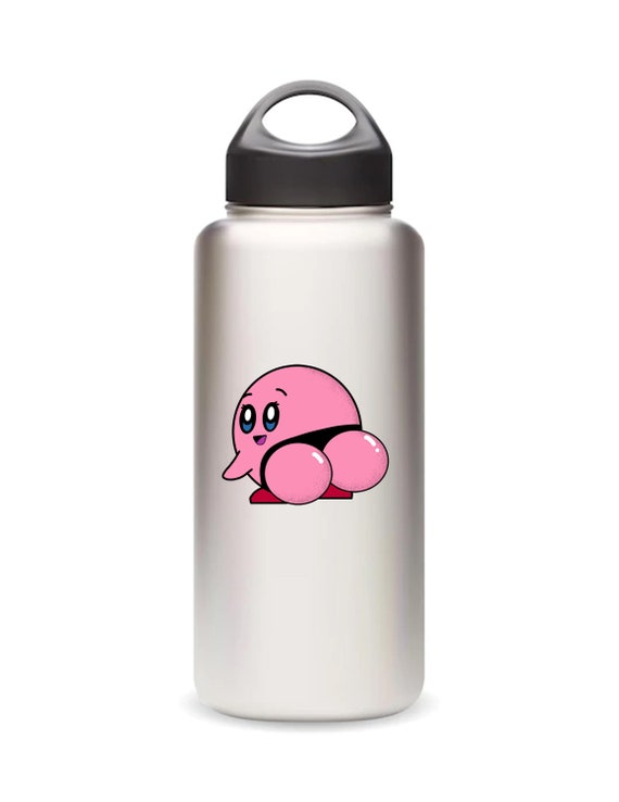 Kirby Matte Vinyl Sticker Water Bottle Sticker Kirby Laptop Decal 