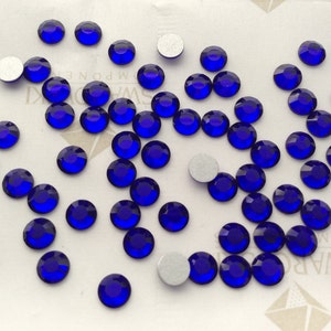 100 pieces Vintage Swarovski #2012 ss20 Crystal Cobalt Non Hotfix Flatback Rhinestones