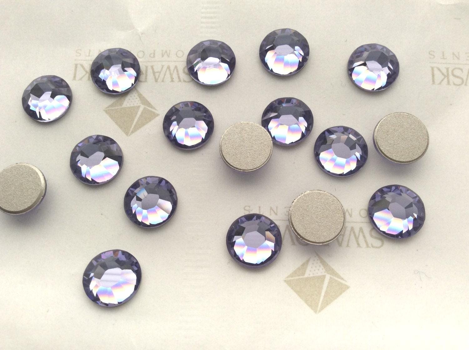 マスターボール　スワロフスキー 24 Pieces Swarovski #2028 Ss40 Crystal Tanzanite Non Hotfix