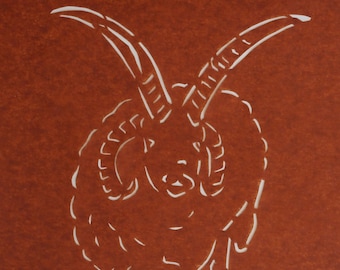 Sheep cards, set of 4 • Folksnips • KaleidoCuts