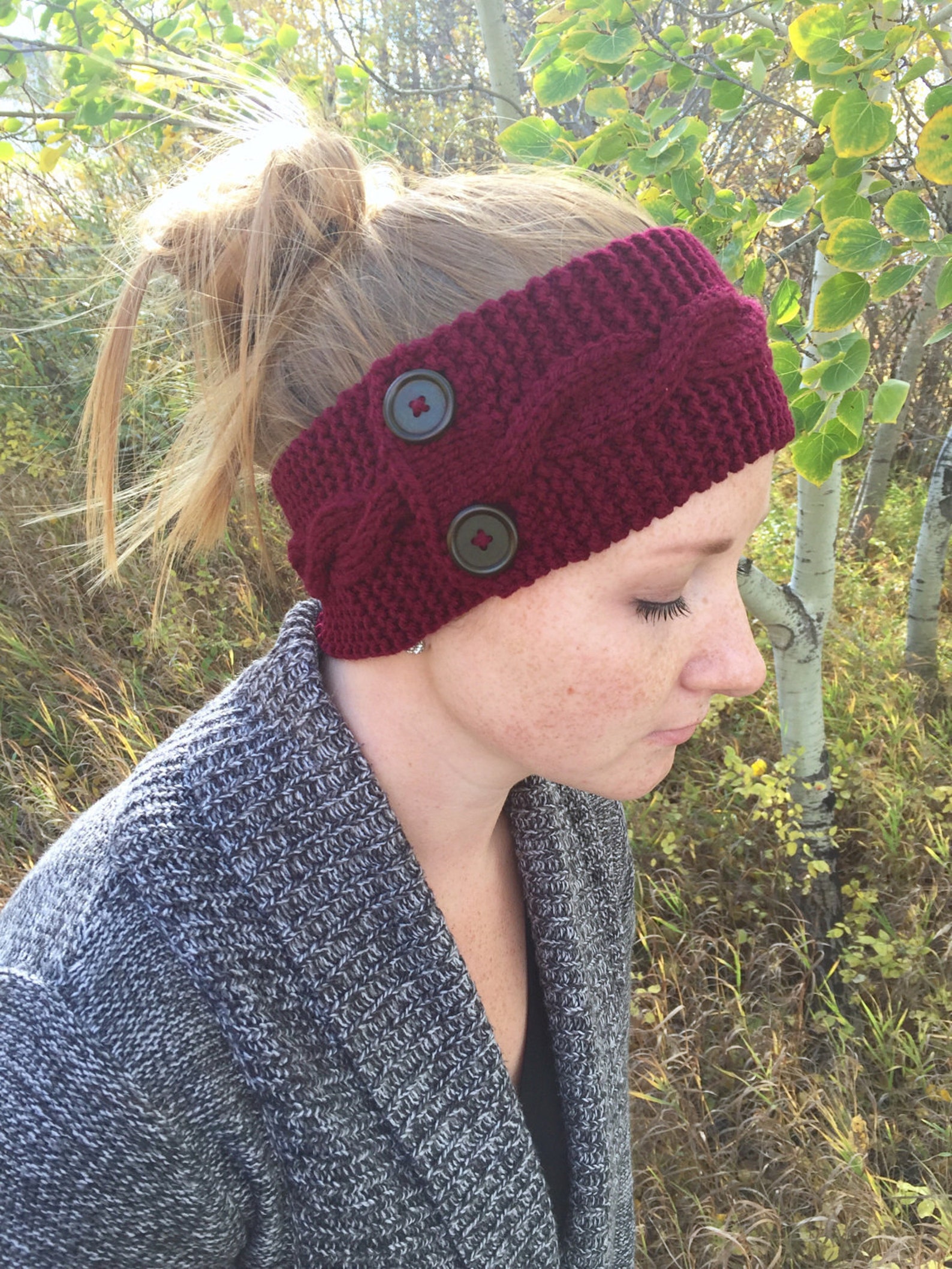 Easy Knitted Cable Headband Pattern Etsy