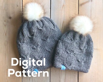 KNITTING PATTERN // REVERSIBLE // 6 Sizes / Newborn-Adult / Double Sided/Reversible/ Little Birds