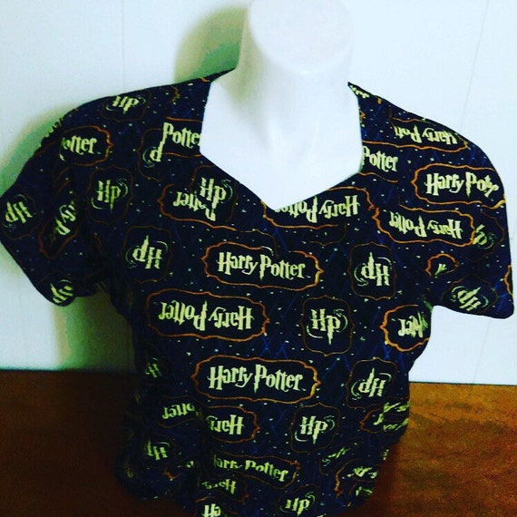 Fast Shipping Harry Potter scrub top made to order xs to xl 4 Etsy