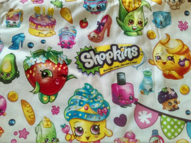Shopkins scrub top xs to xl with 4 different neck design made to order 100/% Cotton