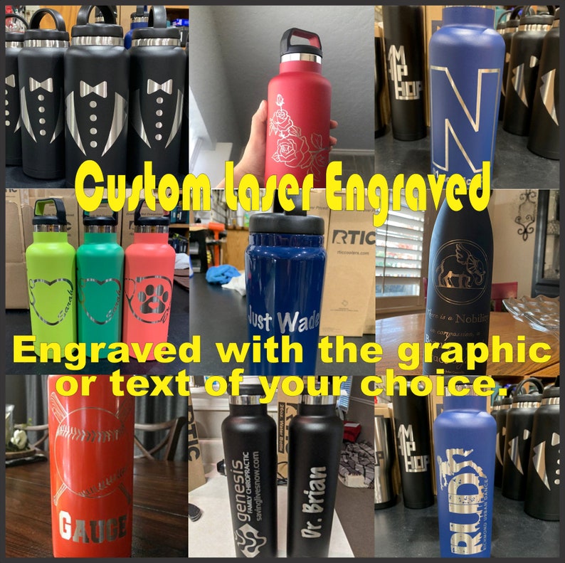 RTIC 32 Oz Water Bottle Custom Laser Engraved - Etsy