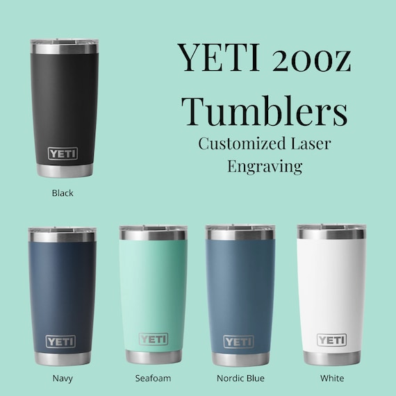 YETI 20oz & 30oz Matte Finish Color Tumbler - Custom Laser