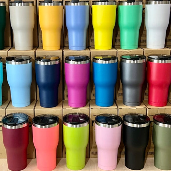 New RTIC 30oz Matte Finish Color Tumbler - Custom Laser Engraved