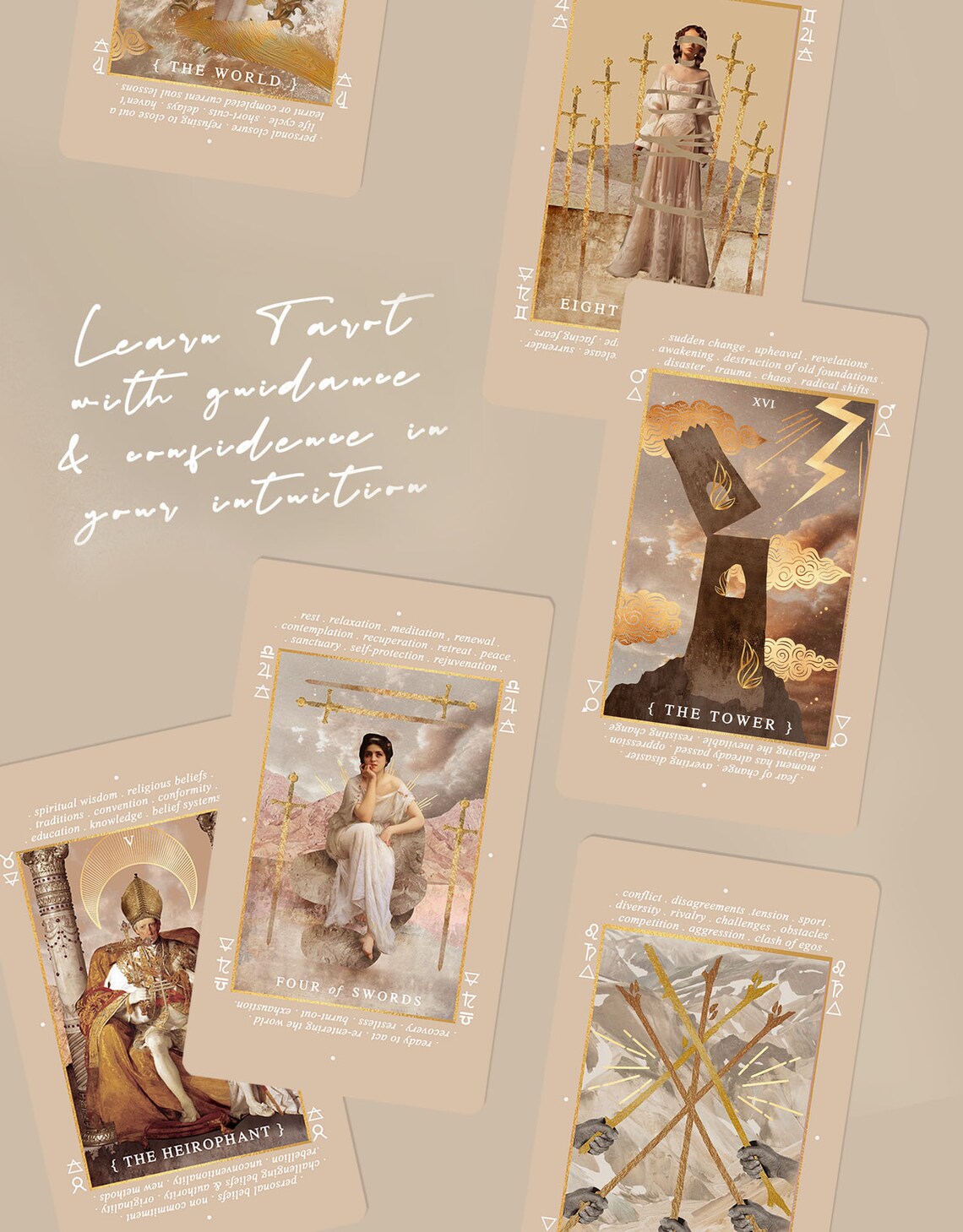 Beginners Tarot Deck 'Lucid Dreams' Easy Tarot with | Etsy