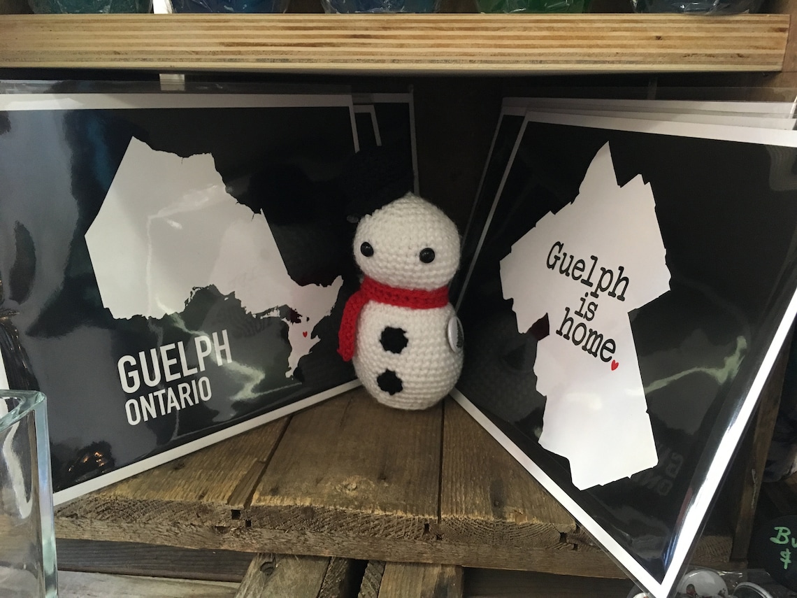 Guelph Map Print Guelph is Home Print 8x10 Print Guelph Etsy