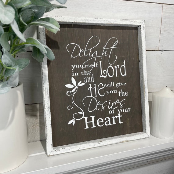 Take Delight in the Lord {Wooden Vase} Take Delight in the Lord {Wooden Vase}