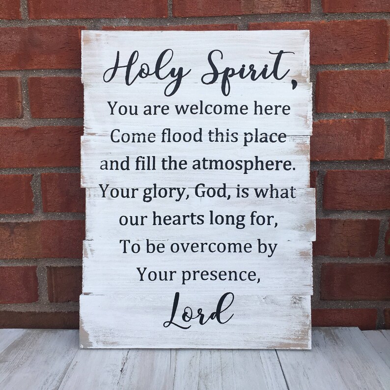 Holy Spirit You Are Here / Scripture Wall Art / Bible Etsy
