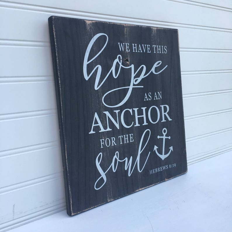 We Have This Hope as an Anchor for the Soul. Hebrews 6:19 / - Etsy