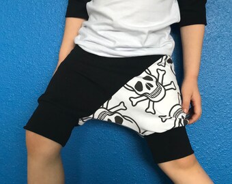 Boy Shorts, Skulls, Harem Shorts, Baby Harem Shorts, Baby Shorts, Toddler Shorts, Shorties, Baby Harem, Shorts, Toddler Boy Shorts