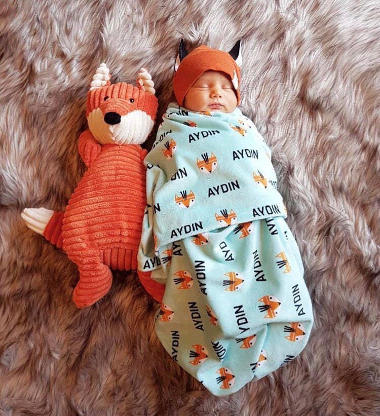 Baby Fox Hat, Baby Halloween Hat, Fox Hat, Newborn Hat, Infant Hat, P…