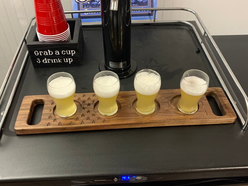Beer Flight Flight Tray Beer Tray Beer Sampling Serving Drink Etsy