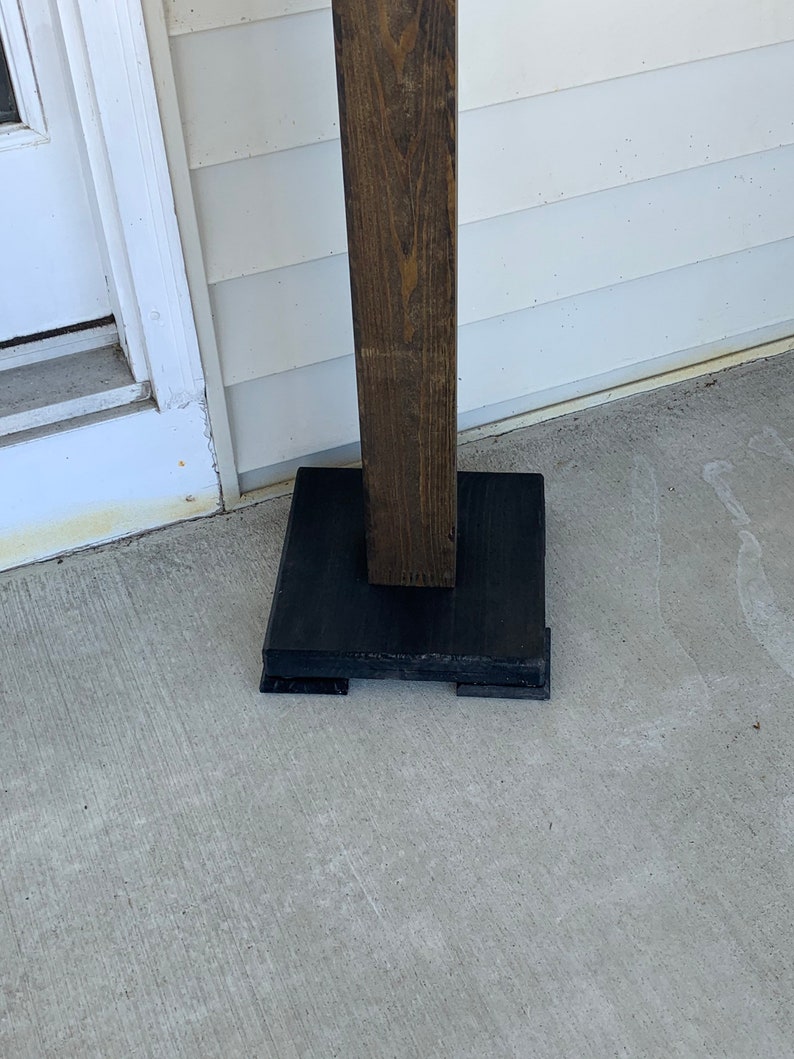 Porch sign post / sign post / door round display post / porch post / farmhouse sign post image 5