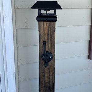 Porch sign post / sign post / door round display post / porch post / farmhouse sign post image 2