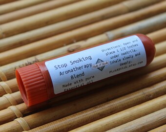 Stop Smoking Blend Aroma Stick Inhaler - Essential Oil - Aromatherapy - New Years Resolution - Pocket Inhaler