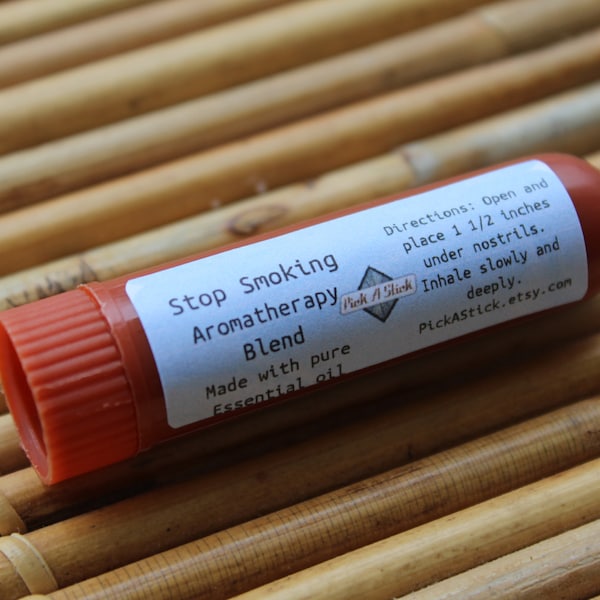 Stop Smoking Blend Aroma Stick Inhaler - Essential Oil - Aromatherapy - New Years Resolution - Pocket Inhaler