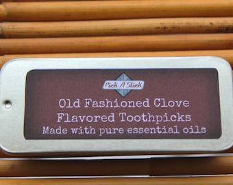 Clove Flavored Toothpicks - Small Gift - Grill - Dessert - After meals - Breath - Holiday Gift to Mail