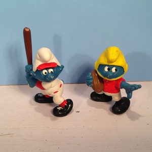 Vintage smerfy baseball i piłka nożna 80'