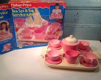 fisher price tea set vintage