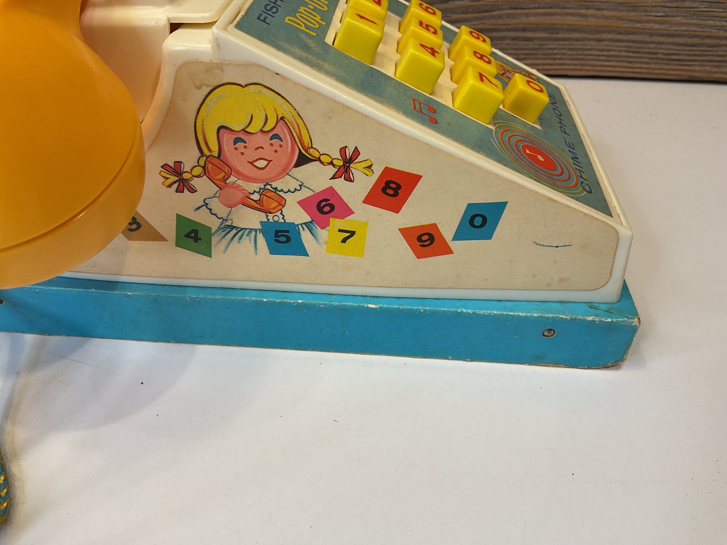 Vintage Fisher Price Po-up-pal Chime Phone 1968 - Etsy