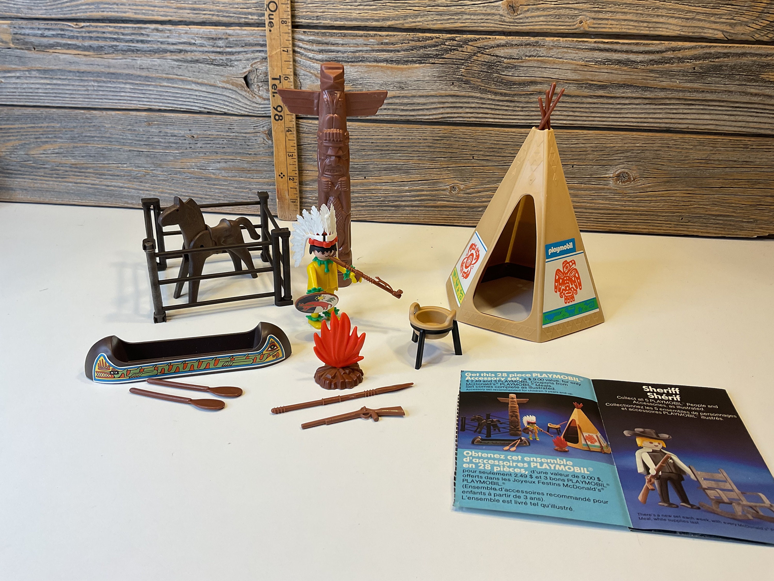 Playmobil Vintage Tipi Vintage Fabulous 1984 Playmobil Old West